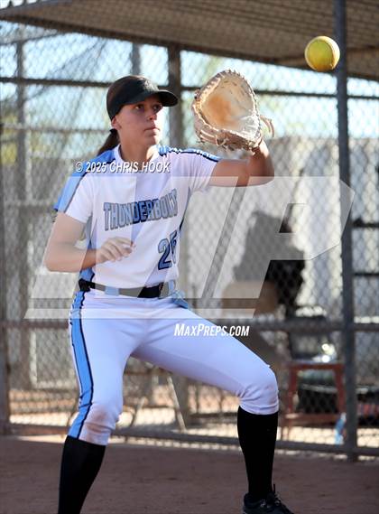 Thumbnail 2 in Mica Mountain vs Salpointe Catholic (AIA Softball 4A Semifinal) photogallery.