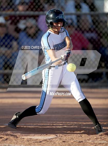 Thumbnail 2 in Mica Mountain vs Salpointe Catholic (AIA Softball 4A Semifinal) photogallery.