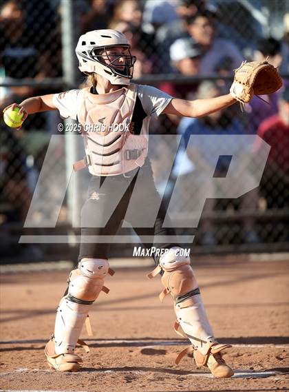 Thumbnail 1 in Mica Mountain vs Salpointe Catholic (AIA Softball 4A Semifinal) photogallery.