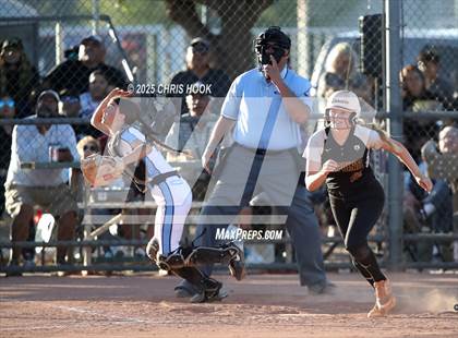 Thumbnail 3 in Mica Mountain vs Salpointe Catholic (AIA Softball 4A Semifinal) photogallery.