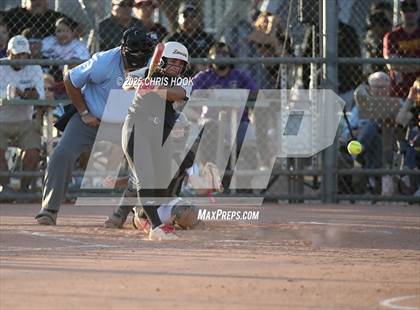 Thumbnail 3 in Mica Mountain vs Salpointe Catholic (AIA Softball 4A Semifinal) photogallery.