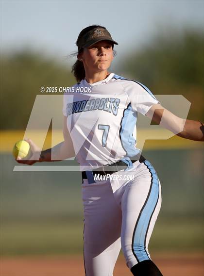 Thumbnail 3 in Mica Mountain vs Salpointe Catholic (AIA Softball 4A Semifinal) photogallery.