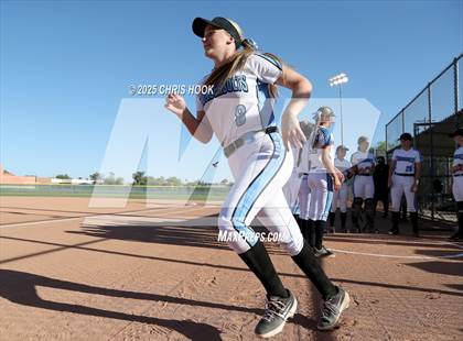 Thumbnail 3 in Mica Mountain vs Salpointe Catholic (AIA Softball 4A Semifinal) photogallery.