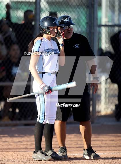 Thumbnail 3 in Mica Mountain vs Salpointe Catholic (AIA Softball 4A Semifinal) photogallery.