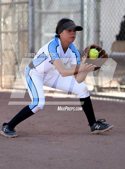 Thumbnail 3 in Mica Mountain vs Salpointe Catholic (AIA Softball 4A Semifinal) photogallery.
