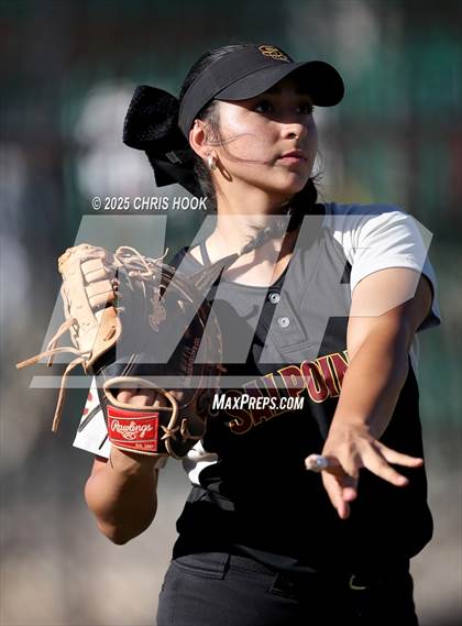Thumbnail 2 in Mica Mountain vs Salpointe Catholic (AIA Softball 4A Semifinal) photogallery.