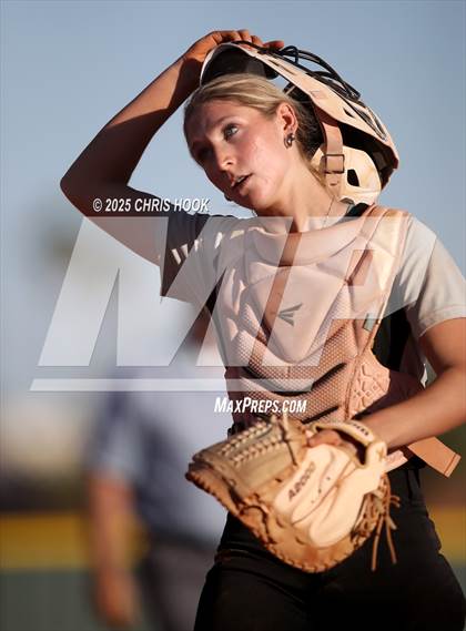 Thumbnail 2 in Mica Mountain vs Salpointe Catholic (AIA Softball 4A Semifinal) photogallery.