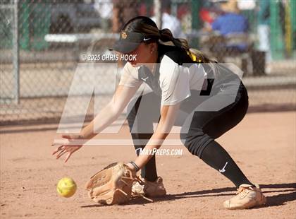 Thumbnail 3 in Mica Mountain vs Salpointe Catholic (AIA Softball 4A Semifinal) photogallery.