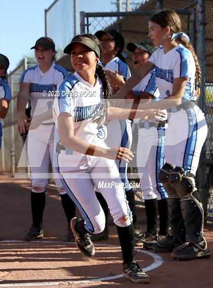 Thumbnail 3 in Mica Mountain vs Salpointe Catholic (AIA Softball 4A Semifinal) photogallery.