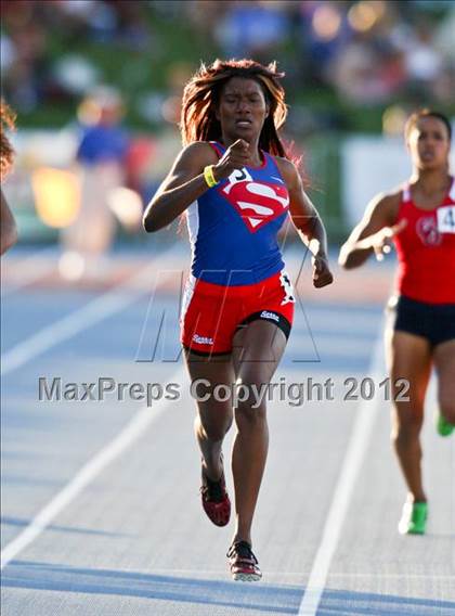 Thumbnail 1 in CIF State Track & Field Championships (Girls Track Events - Finals) photogallery.