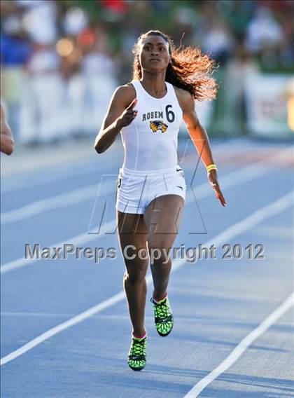 Thumbnail 2 in CIF State Track & Field Championships (Girls Track Events - Finals) photogallery.
