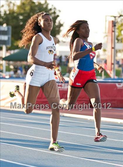 Thumbnail 2 in CIF State Track & Field Championships (Girls Track Events - Finals) photogallery.