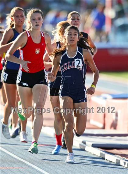 Thumbnail 1 in CIF State Track & Field Championships (Girls Track Events - Finals) photogallery.