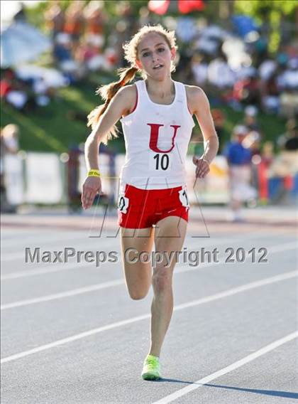 Thumbnail 1 in CIF State Track & Field Championships (Girls Track Events - Finals) photogallery.