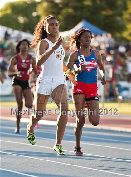 Thumbnail 3 in CIF State Track & Field Championships (Girls Track Events - Finals) photogallery.