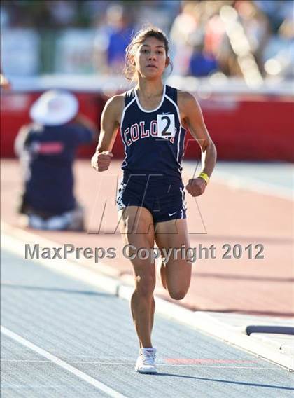 Thumbnail 3 in CIF State Track & Field Championships (Girls Track Events - Finals) photogallery.