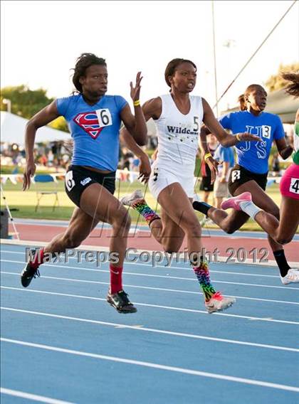 Thumbnail 1 in CIF State Track & Field Championships (Girls Track Events - Finals) photogallery.