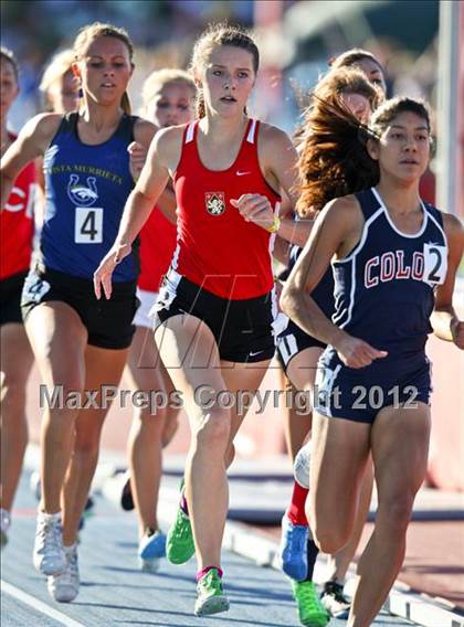 Thumbnail 2 in CIF State Track & Field Championships (Girls Track Events - Finals) photogallery.