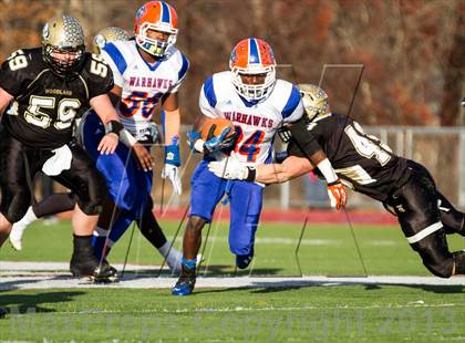 Thumbnail 3 in Woodland vs. Bloomfield (CIAC Class S Semifinal) photogallery.