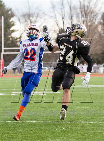 Thumbnail 2 in Woodland vs. Bloomfield (CIAC Class S Semifinal) photogallery.