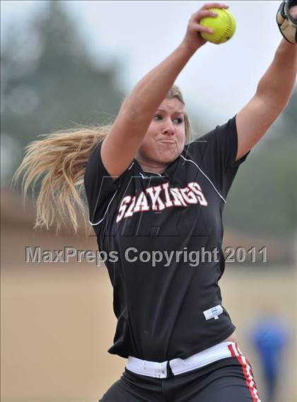 Thumbnail 3 in Palos Verdes vs. Valley Christian (Downey Tournament) photogallery.