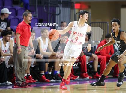 Thumbnail 3 in Miami Christian vs  Gray Collegiate Academy (City of Palms Classic) photogallery.