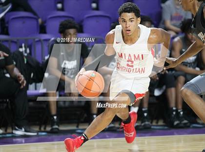 Thumbnail 1 in Miami Christian vs  Gray Collegiate Academy (City of Palms Classic) photogallery.