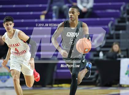 Thumbnail 3 in Miami Christian vs  Gray Collegiate Academy (City of Palms Classic) photogallery.