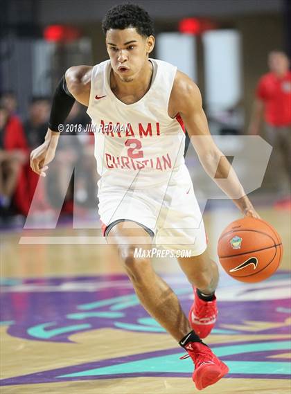 Thumbnail 2 in Miami Christian vs  Gray Collegiate Academy (City of Palms Classic) photogallery.