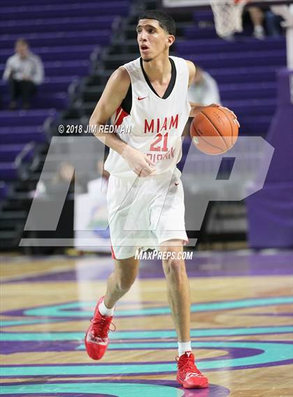 Thumbnail 2 in Miami Christian vs  Gray Collegiate Academy (City of Palms Classic) photogallery.