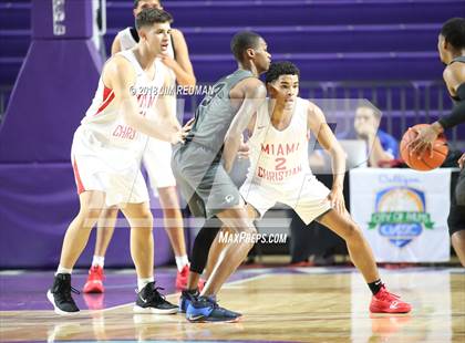 Thumbnail 1 in Miami Christian vs  Gray Collegiate Academy (City of Palms Classic) photogallery.