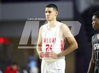 Thumbnail 1 in Miami Christian vs  Gray Collegiate Academy (City of Palms Classic) photogallery.