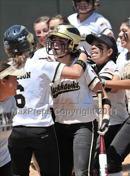 Thumbnail 2 in Calvary Chapel vs. Citrus Valley (CIF SS D6 Final) photogallery.