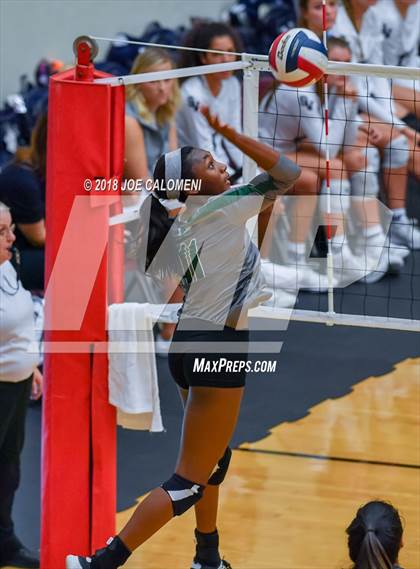 Thumbnail 2 in Reagan [Ronald] vs Smithson Valley (NEISD Volleyball Tournament) photogallery.