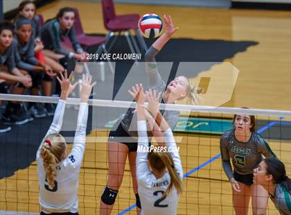 Thumbnail 2 in Reagan [Ronald] vs Smithson Valley (NEISD Volleyball Tournament) photogallery.