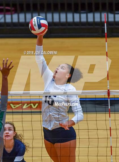 Thumbnail 3 in Reagan [Ronald] vs Smithson Valley (NEISD Volleyball Tournament) photogallery.