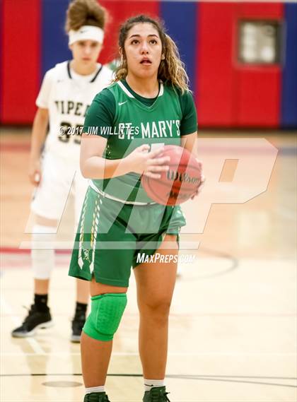 Thumbnail 2 in Verrado vs. St. Mary's (Lady Titan Winter Hoops Classic) photogallery.