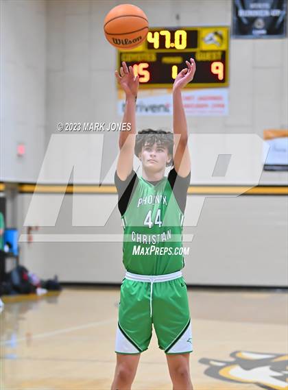Thumbnail 1 in Phoenix Country Day vs. Phoenix Christian (ALA Coyotes Basketball Invitational - Championship) photogallery.