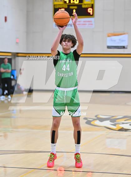 Thumbnail 3 in Phoenix Country Day vs. Phoenix Christian (ALA Coyotes Basketball Invitational - Championship) photogallery.