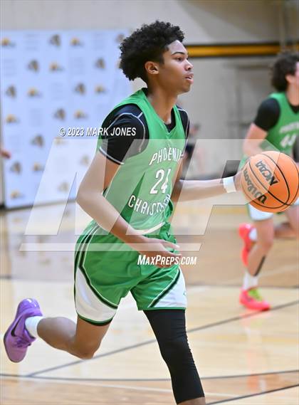 Thumbnail 1 in Phoenix Country Day vs. Phoenix Christian (ALA Coyotes Basketball Invitational - Championship) photogallery.