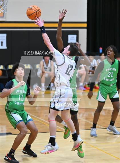 Thumbnail 1 in Phoenix Country Day vs. Phoenix Christian (ALA Coyotes Basketball Invitational - Championship) photogallery.
