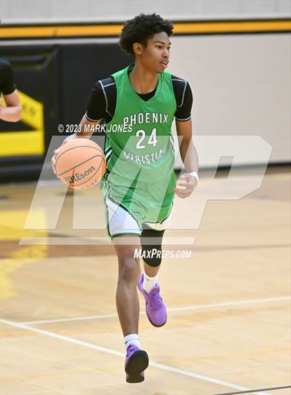 Thumbnail 3 in Phoenix Country Day vs. Phoenix Christian (ALA Coyotes Basketball Invitational - Championship) photogallery.
