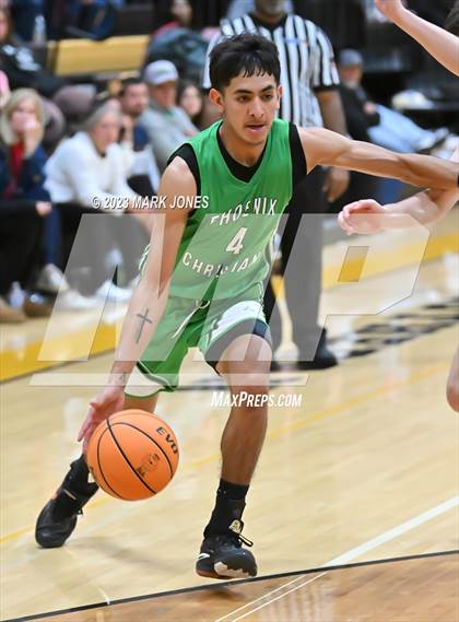 Thumbnail 1 in Phoenix Country Day vs. Phoenix Christian (ALA Coyotes Basketball Invitational - Championship) photogallery.