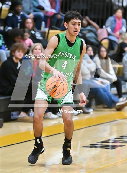 Thumbnail 2 in Phoenix Country Day vs. Phoenix Christian (ALA Coyotes Basketball Invitational - Championship) photogallery.