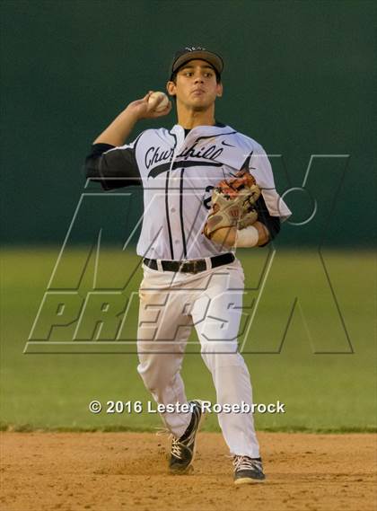 Thumbnail 2 in Holmes vs Churchill ( UIL 6A Area Playoffs) photogallery.