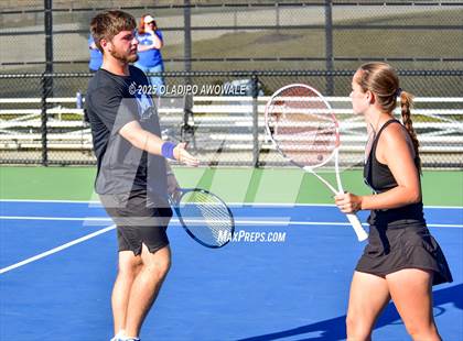 Thumbnail 2 in Independence vs Midlothian (UIL 5A Tennis Regional Mixed Doubles Playoff) photogallery.