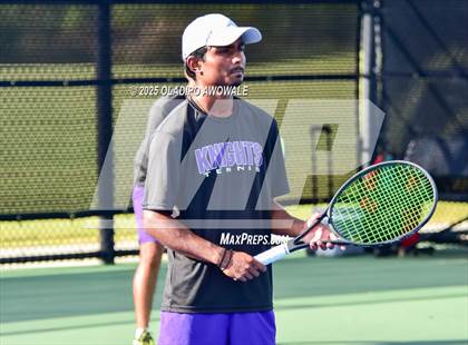 Thumbnail 2 in Independence vs Midlothian (UIL 5A Tennis Regional Mixed Doubles Playoff) photogallery.