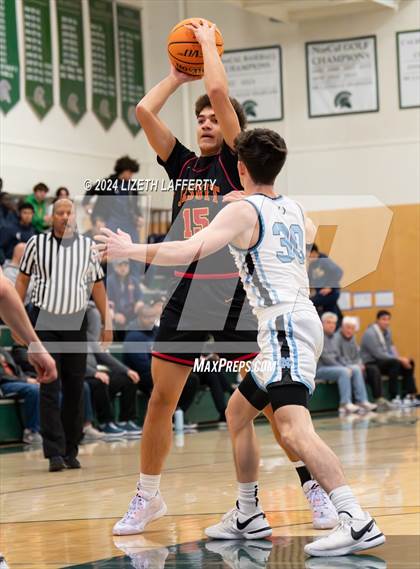 Thumbnail 2 in Clovis North vs Jesuit (MLK Classic) photogallery.