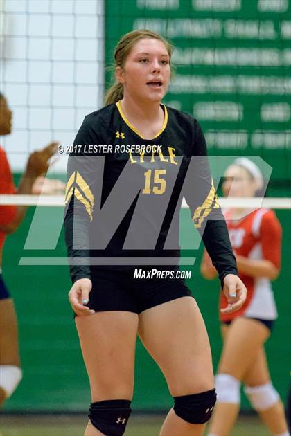 Thumbnail 1 in Cornerstone Christian vs Lytle (Pearsall VB Tournament) photogallery.