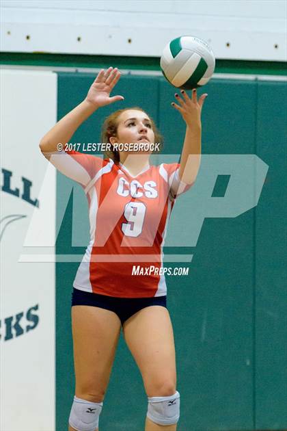 Thumbnail 1 in Cornerstone Christian vs Lytle (Pearsall VB Tournament) photogallery.